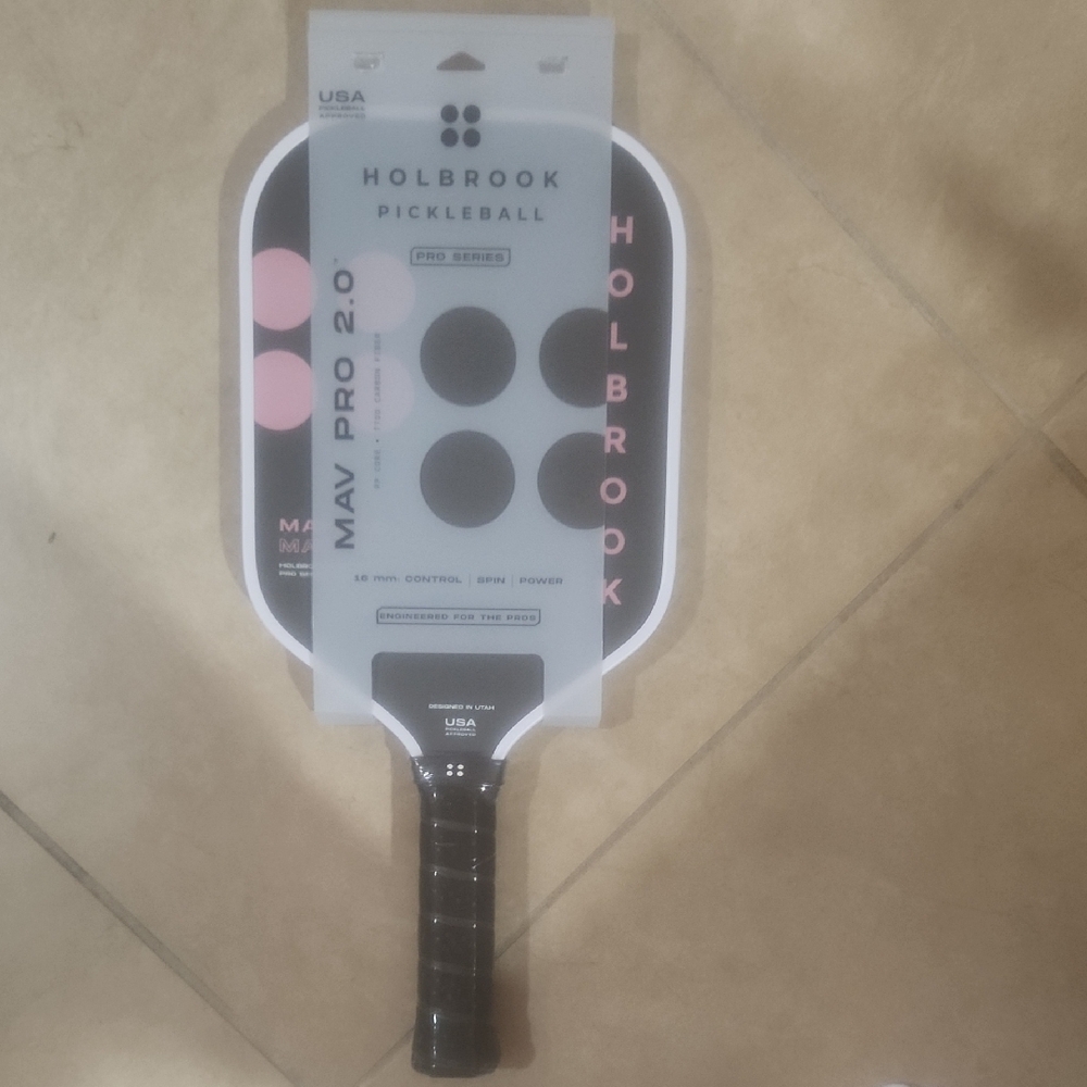Holbrook Pickleball Paddle with Pink and Black Design